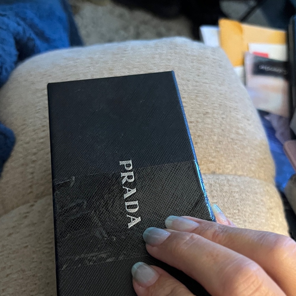 Prada Black Angular Sunglasses - image 2